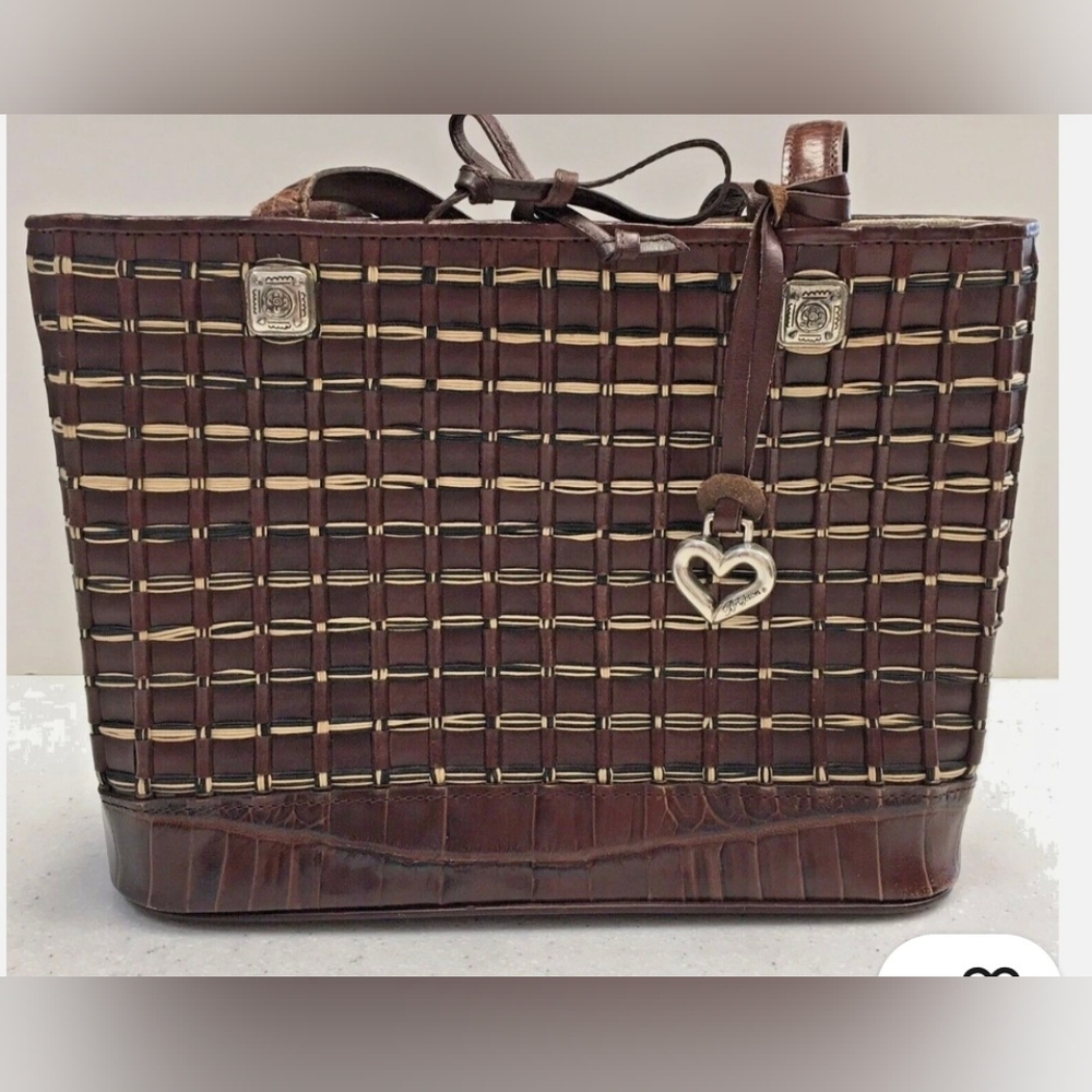 Brighton Woven Leather Bag Purse